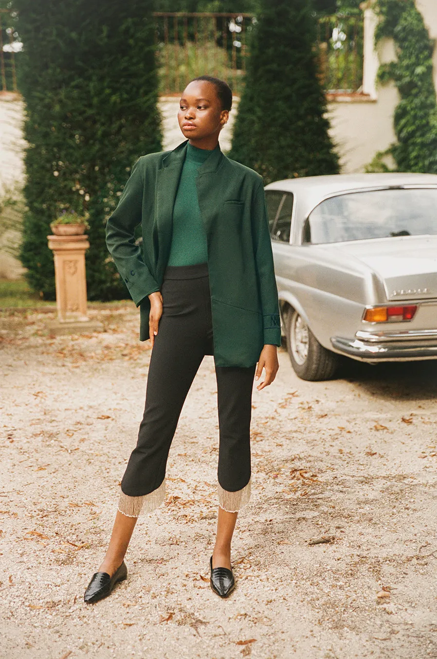 ALEXIOS Turtleneck Bodysuit in Racing Green