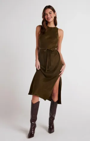 Autumn Olive Tank Slip Dress