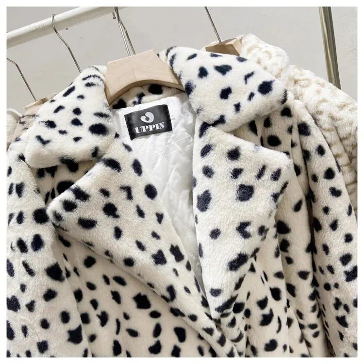 Ava Imitation Rabbit Overcoat Long Warm Dense Thick Plush Coat