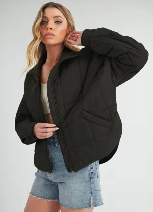 Bebe Puffer Jacket in Black by Aemi Co