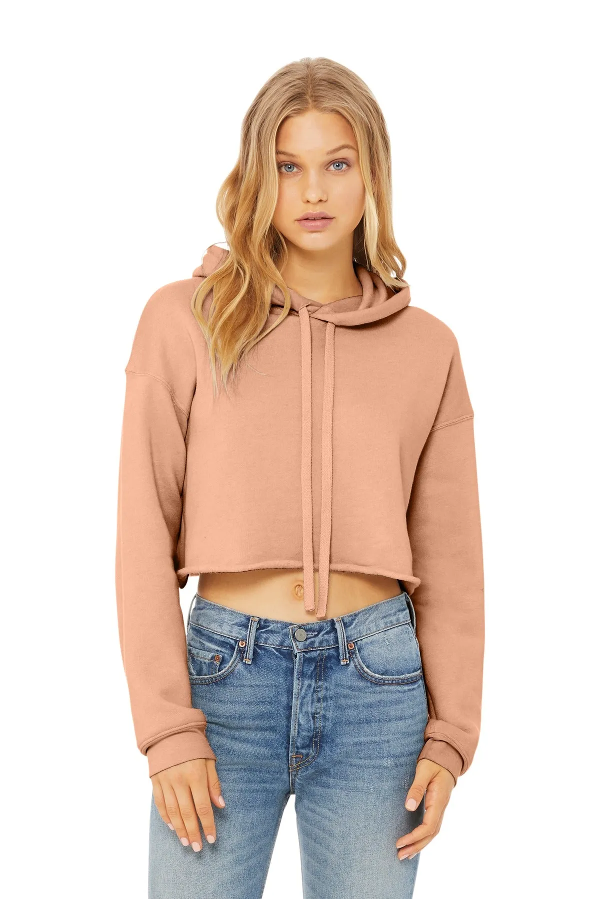 BELLA CANVAS ® Women's Sponge Fleece Cropped Fleece Hoodie. BC7502