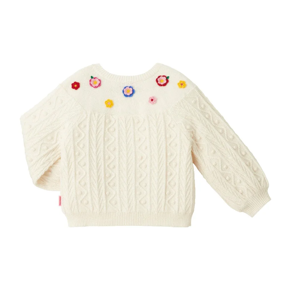 Chieco Saku Cardigan with Popcorn Stitches