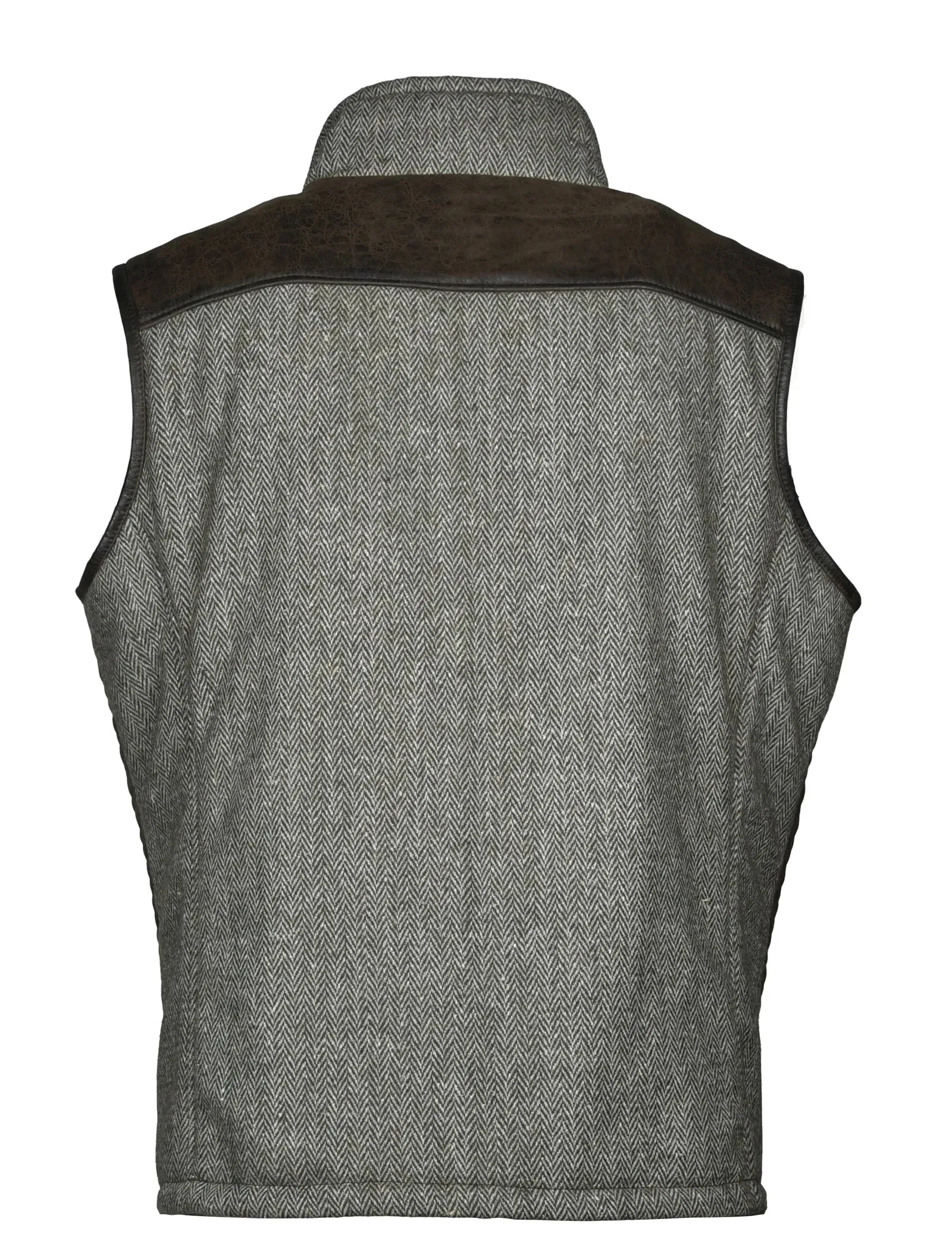 Flynt Western | Quilted Leather Vest | Men's