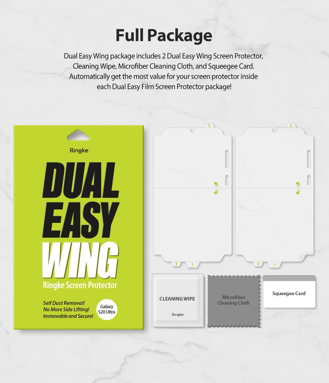 Galaxy S20 Ultra Screen Protector | Dual Easy Wing