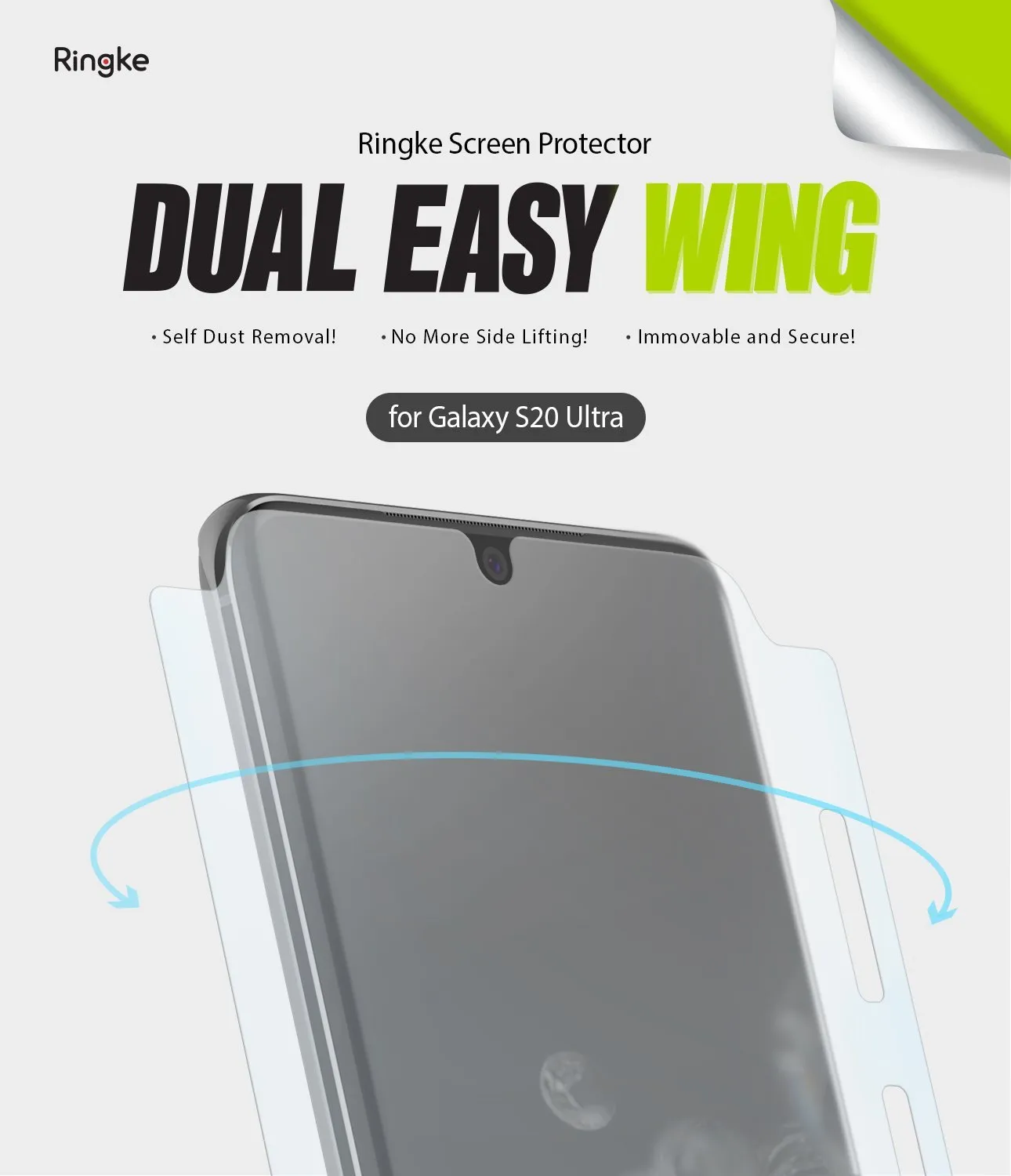 Galaxy S20 Ultra Screen Protector | Dual Easy Wing