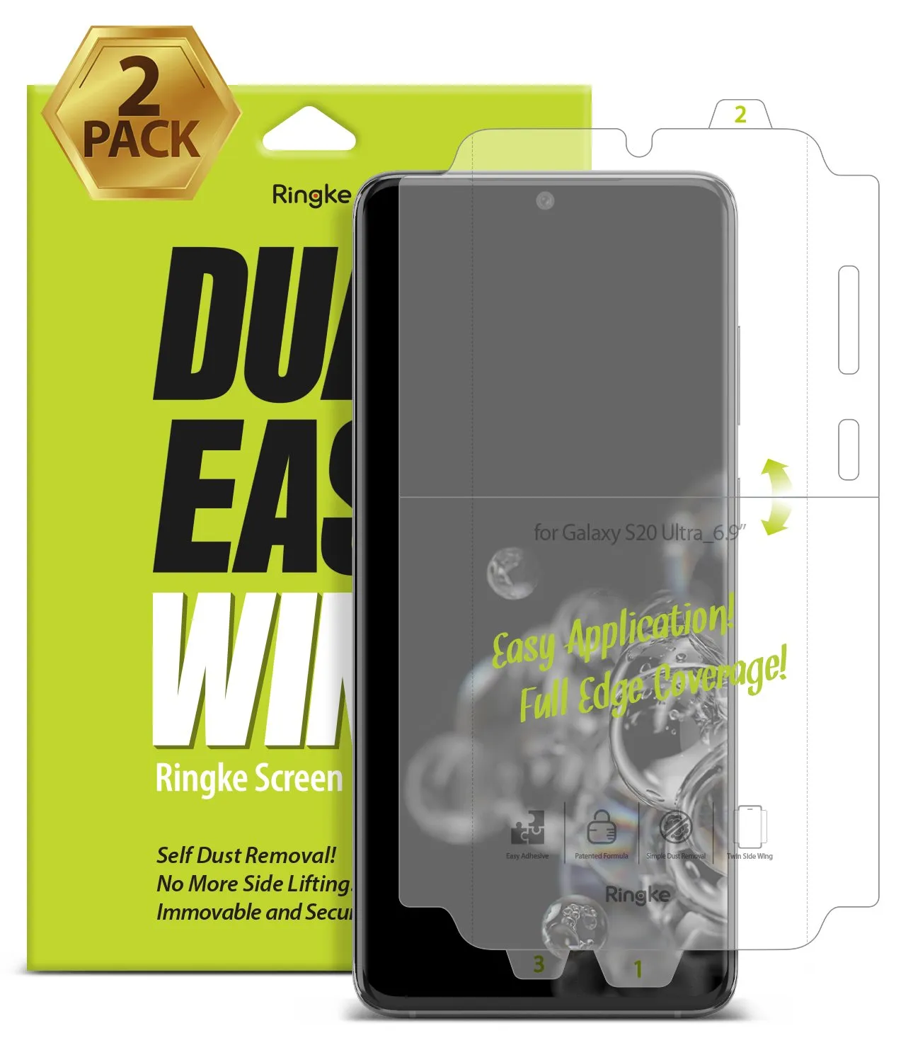 Galaxy S20 Ultra Screen Protector | Dual Easy Wing