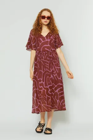 GORMAN - Monstera silk blend midi dress! 12