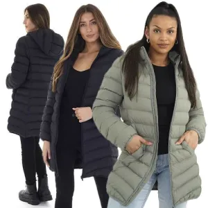 Ladies Brave Soul Grant Long Padded Coat