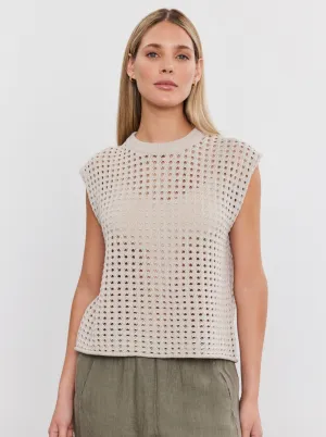 Maison | Cashmere Mesh Top