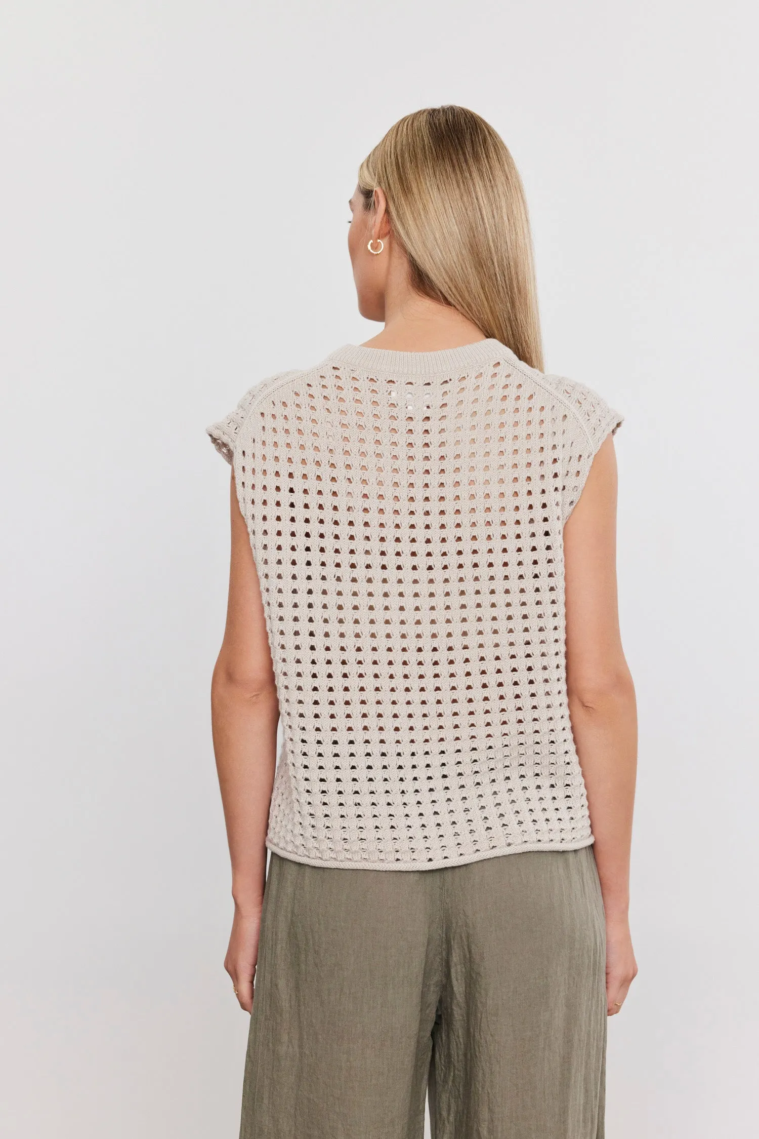 Maison | Cashmere Mesh Top