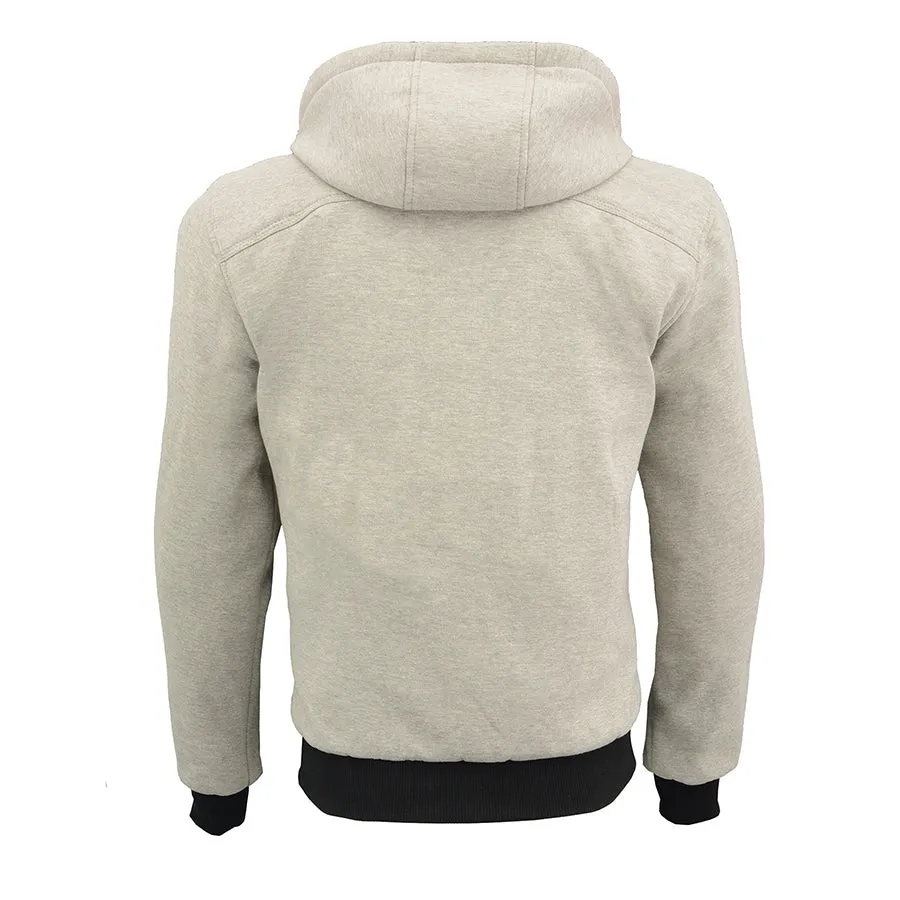 Men’s Armored Black Hoodie w/ Reinforced Shoulders & Elbows