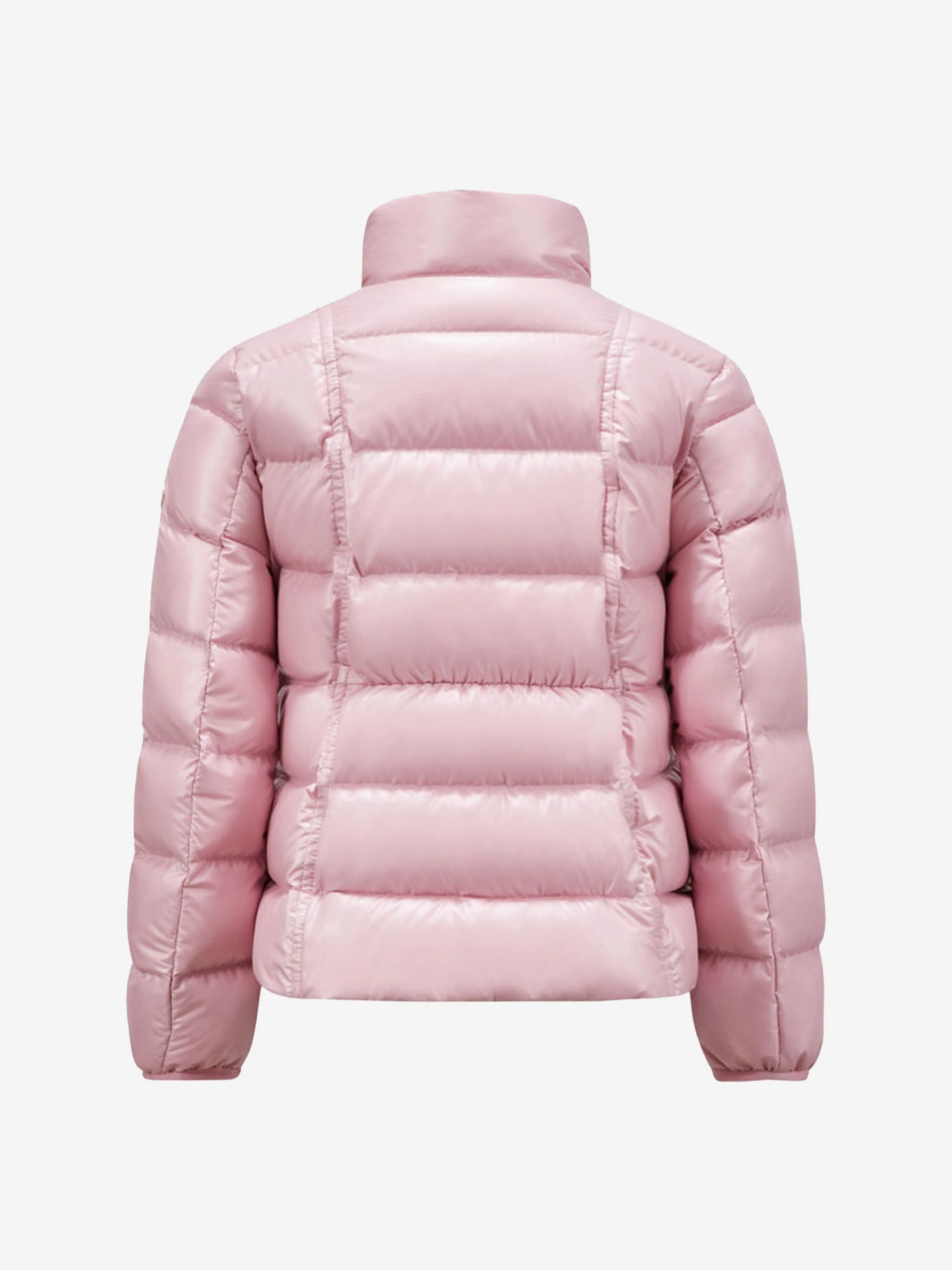 Moncler Enfant Girls Down Padded Ainay Jacket in Pink