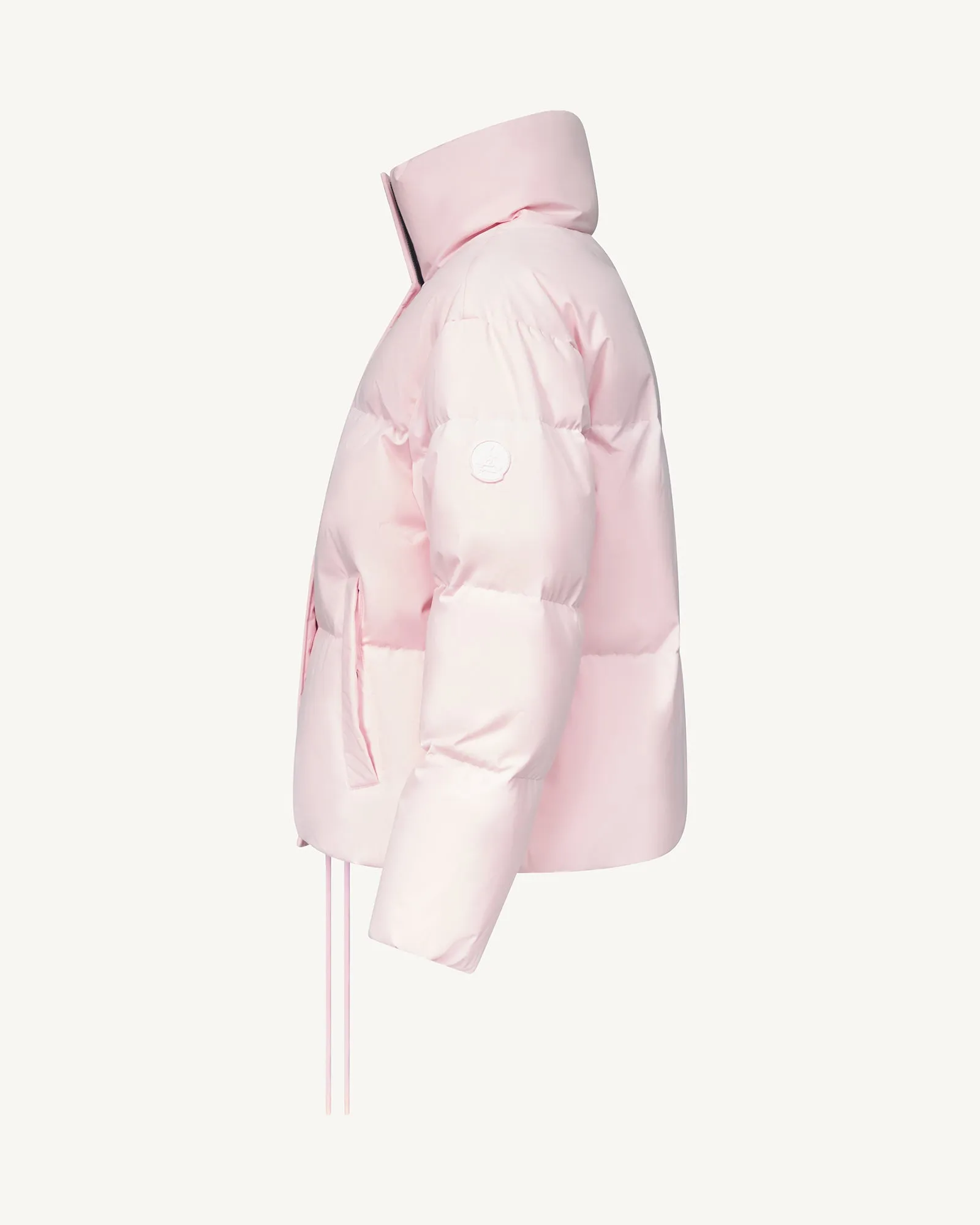 Ozaka cropped puffer-style down jacket Petal rose