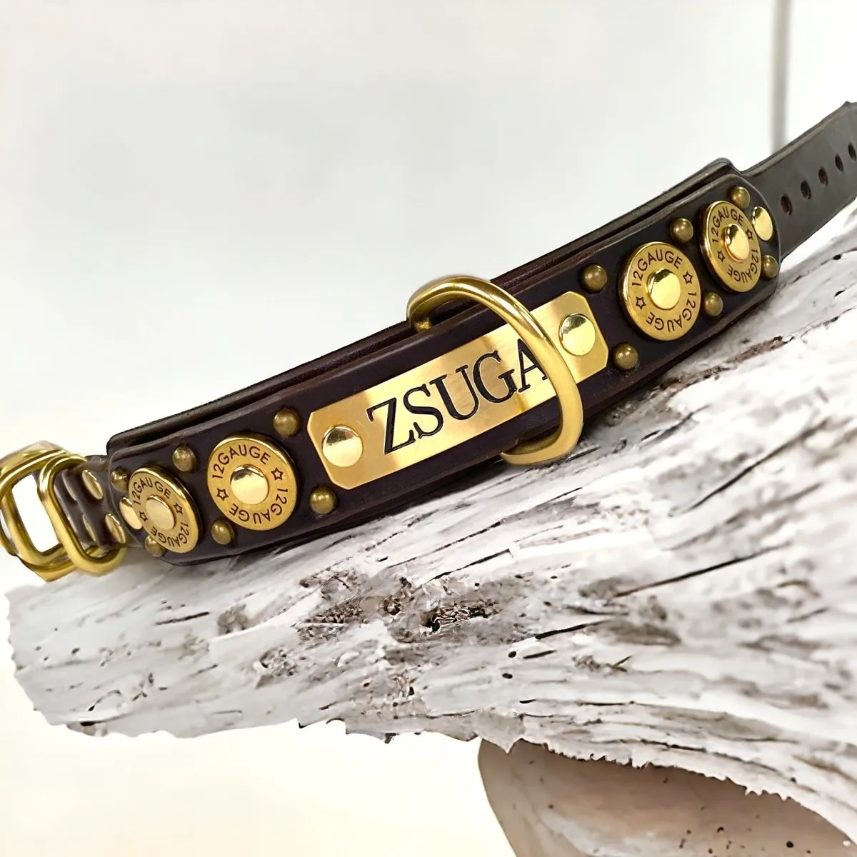 Personalized Leather Dog Collar Legend