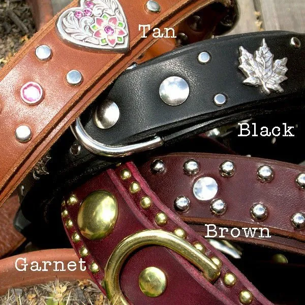 Personalized Leather Dog Collar Legend