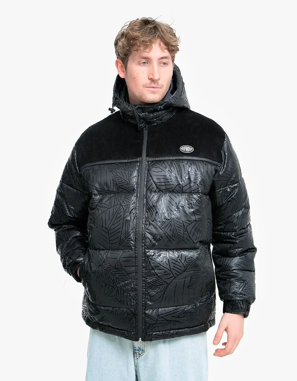 RIPNDIP Griffith Hooded Puffer Jacket - Black