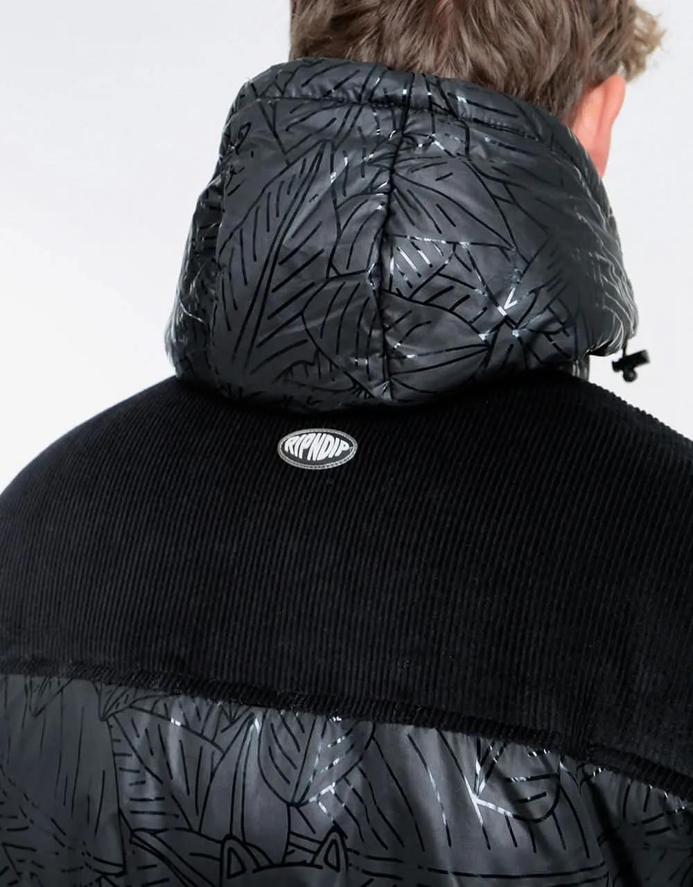 RIPNDIP Griffith Hooded Puffer Jacket - Black