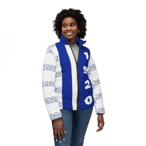 Royal Blue & White Puffer Jacket- 1920