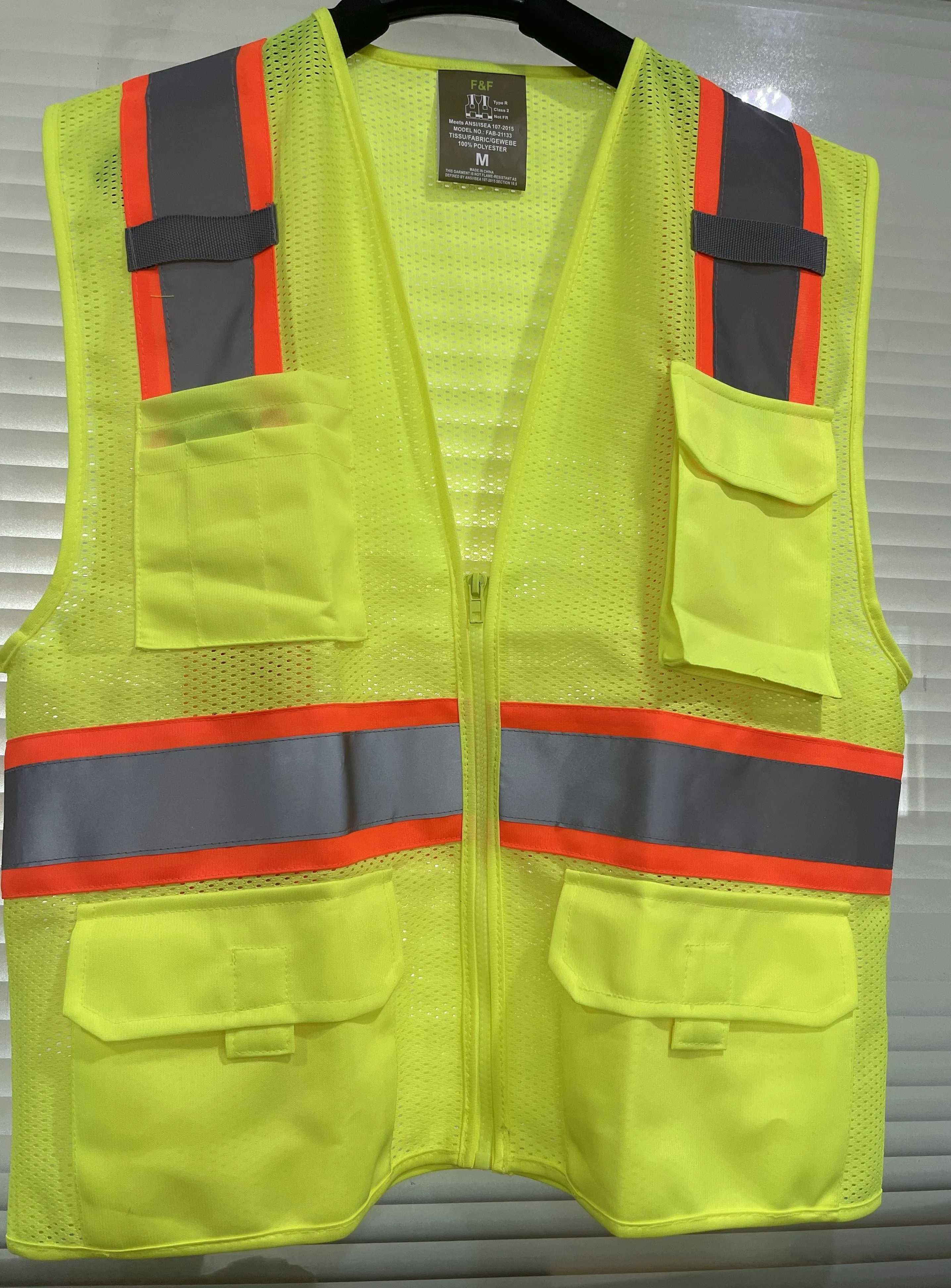 Safety Vest with Pockets FAB-21133