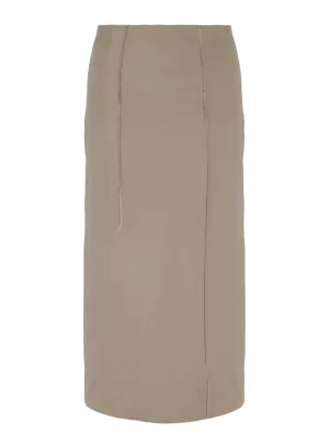 Stretch Pencil Overlock Skirt