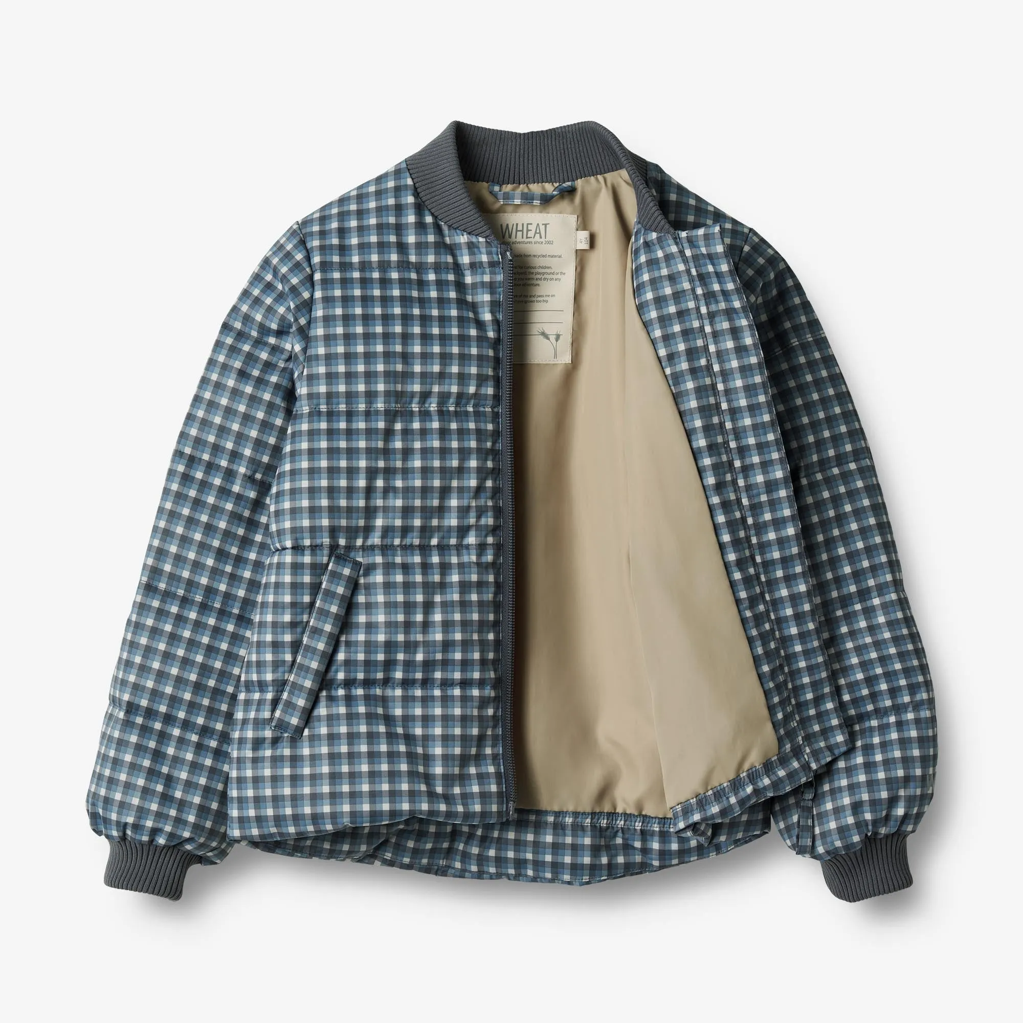 Summer Puffer Jacket Malo - blue check