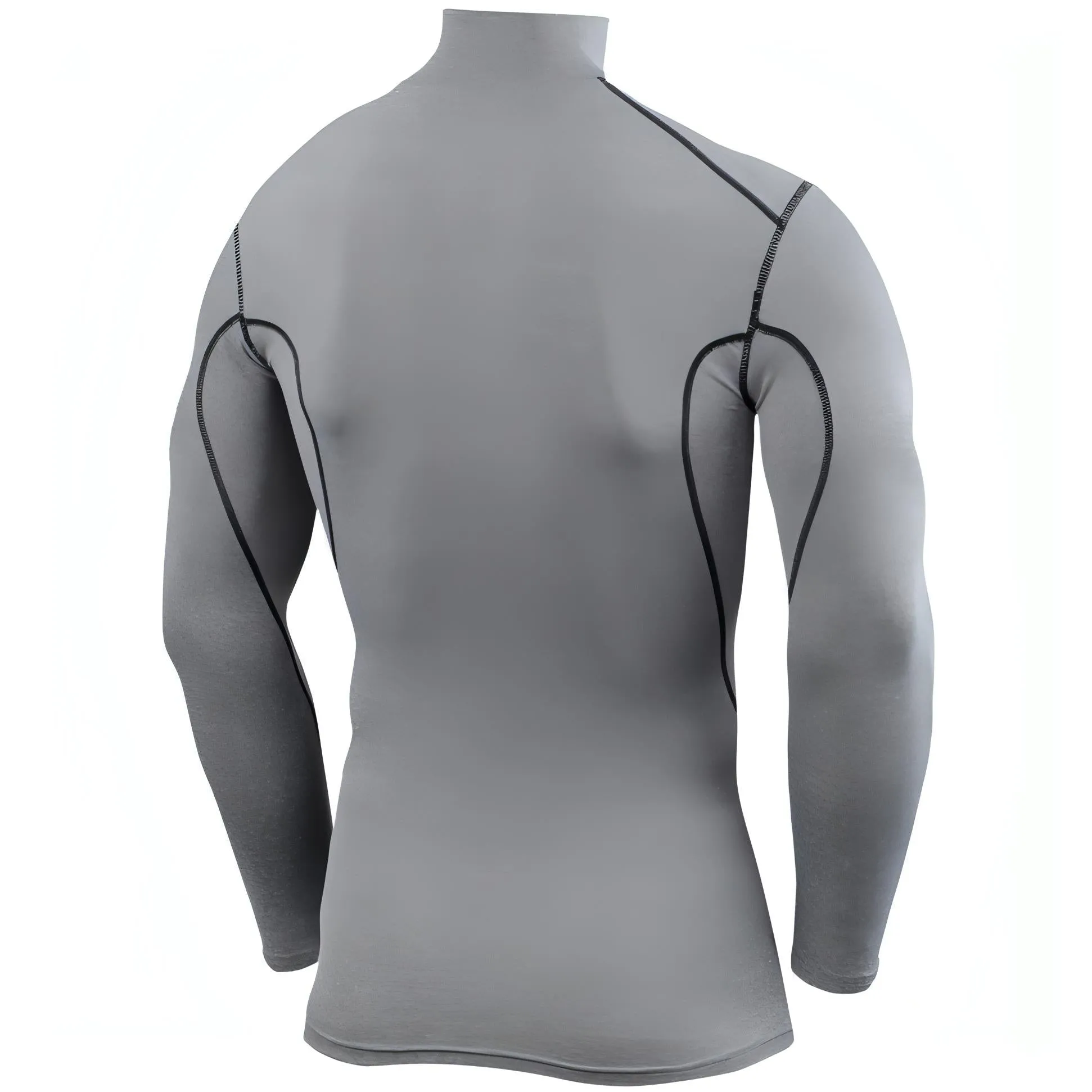 TCA Pro Performance Long Sleeve Mock Junior Compression Top - Grey