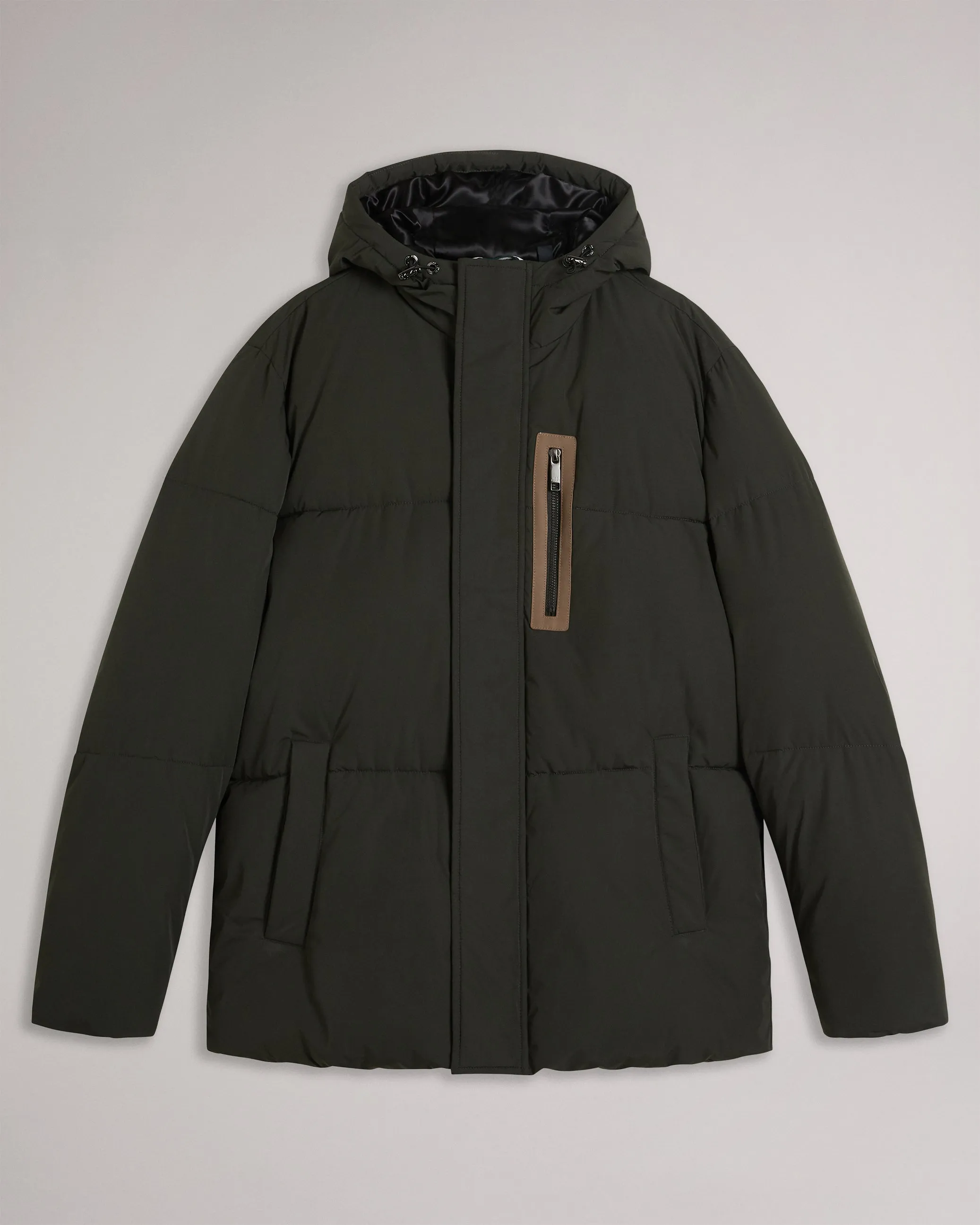 Ted Baker Kinmont Hooded Puffer Jacket | Mid Green