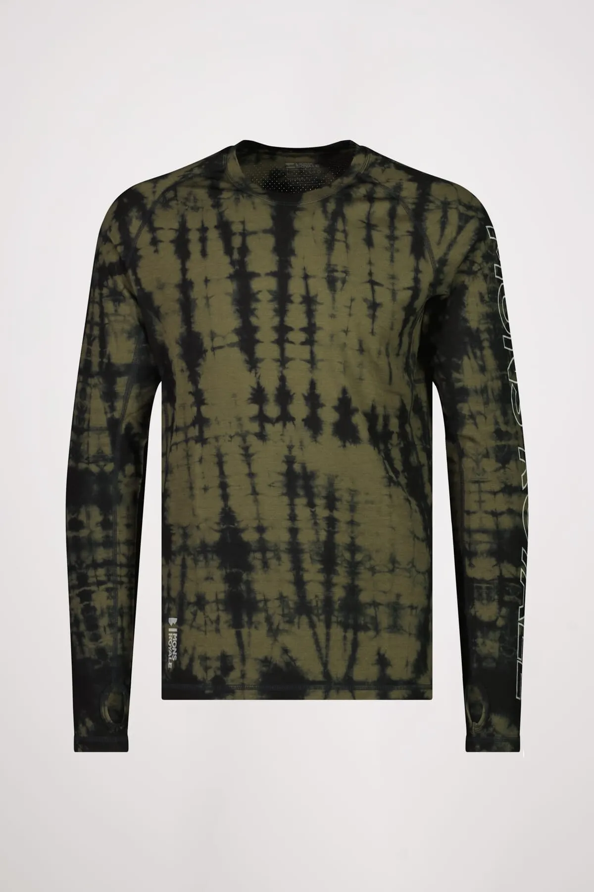 Temple Merino Long Sleeve - Olive Tie Dye