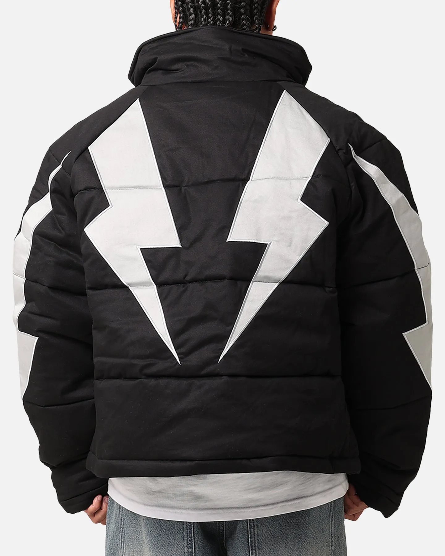 The Anti Order Life Is War Puffer Jacket Black/Grey