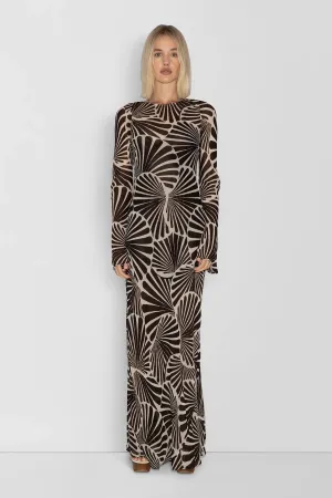 The Wolf Gang Lottie Maxi Dress - Cocoa Shell