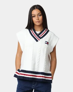 Tommy Jeans Women's Oversized Badge Vest Ecru