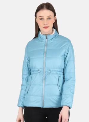 Women Blue Puffer Jacket