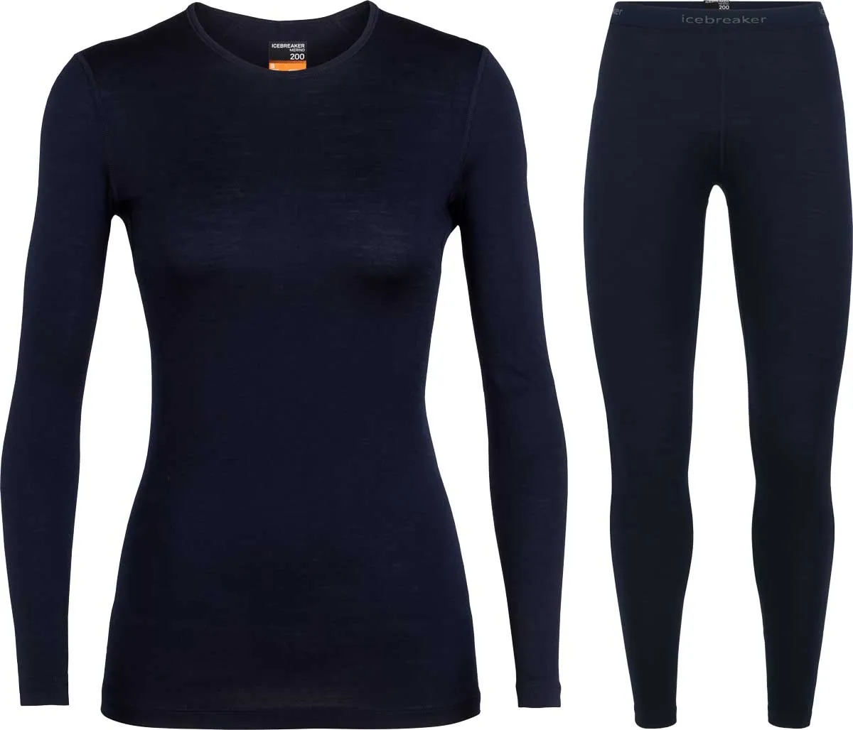 Women's Icebreaker Merino 200 Oasis Crew Neck Base Layer COMBO