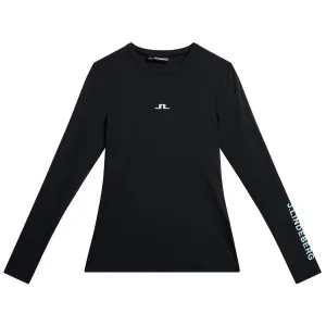 Womens Tekla Slim Fit Crewneck Base Layer Black - SS24